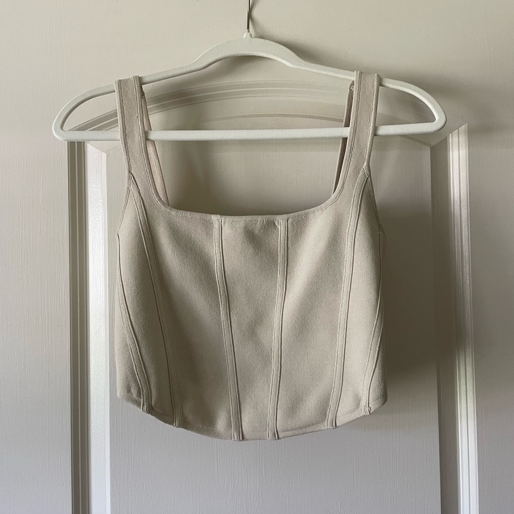 Dissh | Trinity Corset Top -Stone